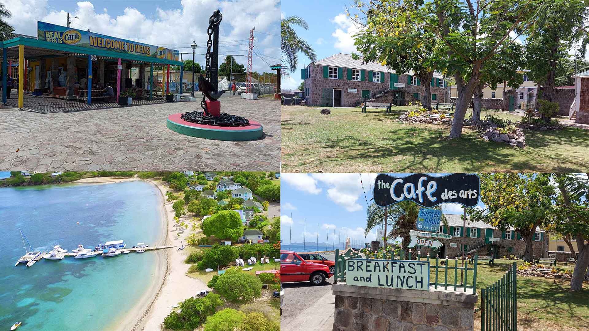 Nevis Island tour collage