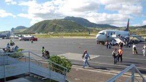 Arriving at St Kitts airport