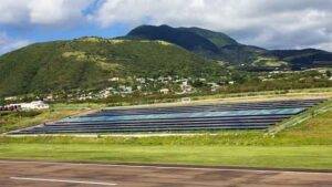 View at St Kitts airport